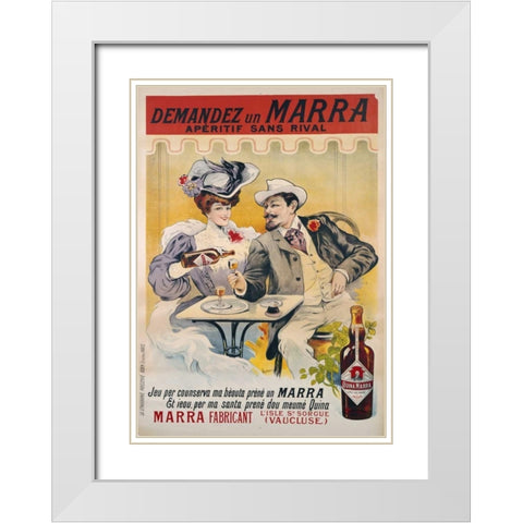 Demandez Un Marra White Modern Wood Framed Art Print with Double Matting by Tamagno, Francisco
