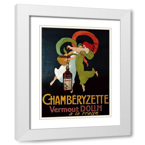Chamberyzette White Modern Wood Framed Art Print with Double Matting by Unknown