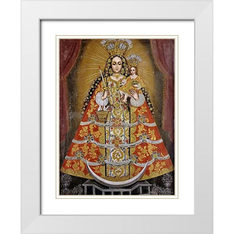 Nuestra Senora De La Concepcion White Modern Wood Framed Art Print with Double Matting by Vidal, Domingo