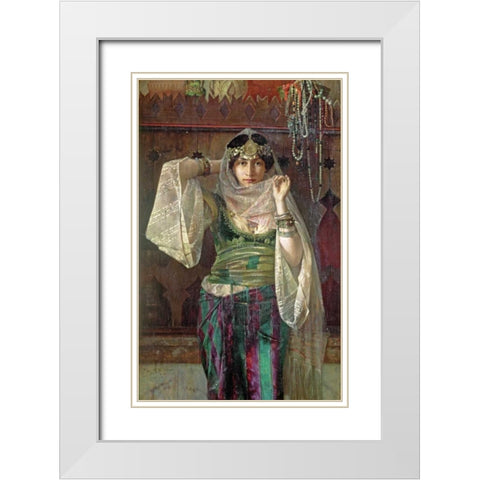 The Queen of The Harem White Modern Wood Framed Art Print with Double Matting by Bredt, Ferdinand Max