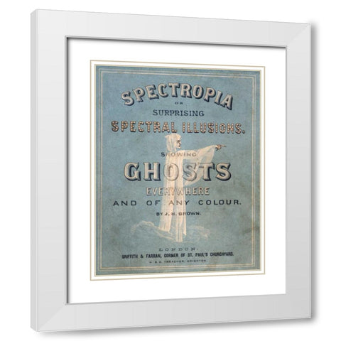 Surprising Spectral Illusions White Modern Wood Framed Art Print with Double Matting by Brown, J.H.