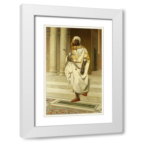 The Emir White Modern Wood Framed Art Print with Double Matting by Deutsch, Ludwig