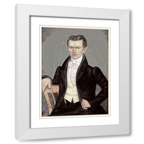 William Ely Cheney White Modern Wood Framed Art Print with Double Matting by Field, Erastus Salisbury