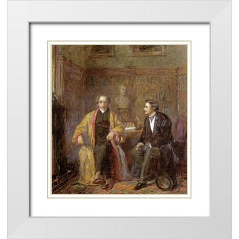 Hope White Modern Wood Framed Art Print with Double Matting by Frith, William Powell
