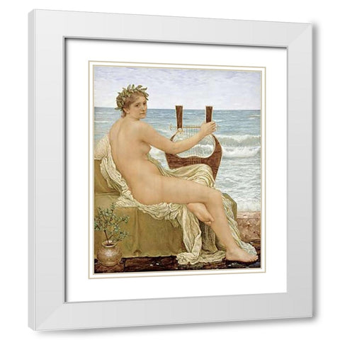 Music White Modern Wood Framed Art Print with Double Matting by Holliday, Henry