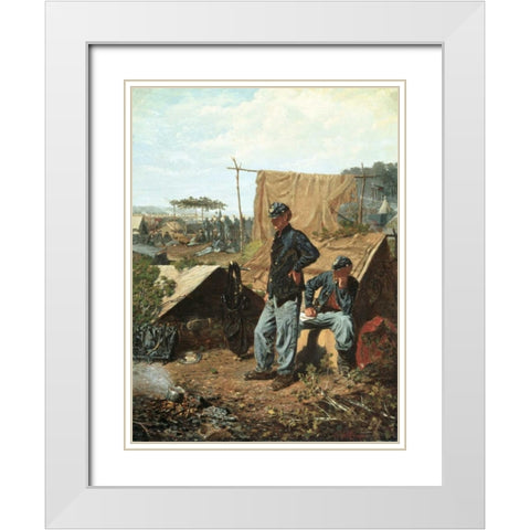Home, Sweet Home White Modern Wood Framed Art Print with Double Matting by Homer, Winslow