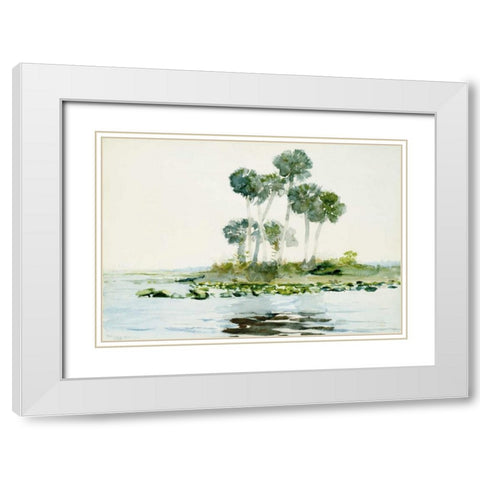 St. Johns River, Florida White Modern Wood Framed Art Print with Double Matting by Homer, Winslow
