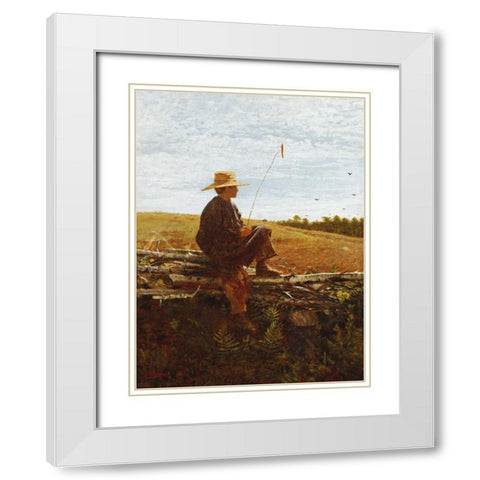 On Guard White Modern Wood Framed Art Print with Double Matting by Homer, Winslow