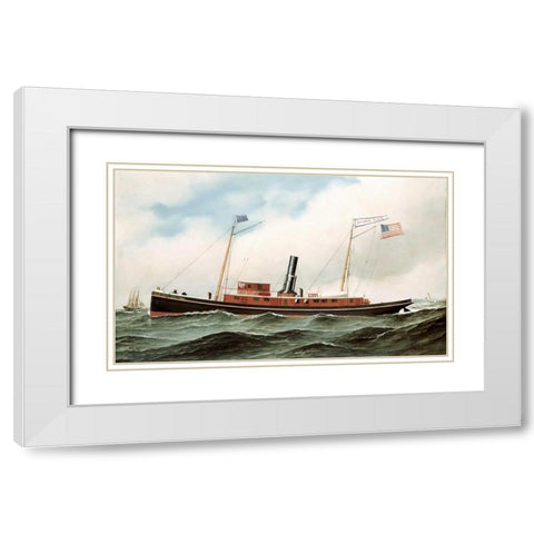Storm King White Modern Wood Framed Art Print with Double Matting by Jacobsen, Antonio