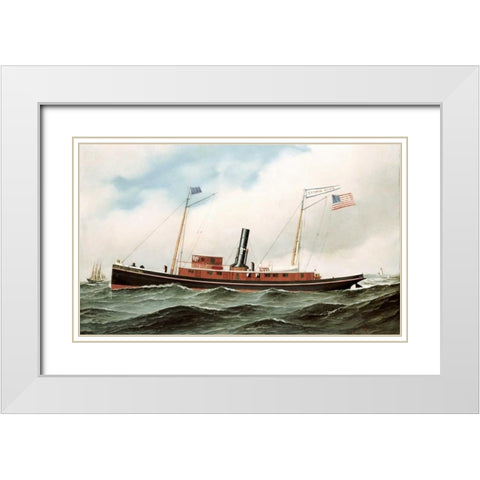 Storm King White Modern Wood Framed Art Print with Double Matting by Jacobsen, Antonio