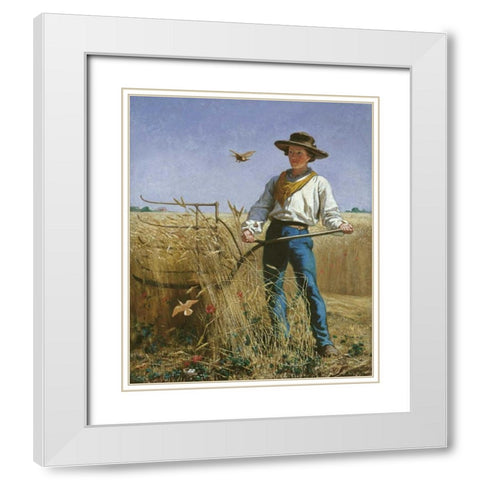The Invasion White Modern Wood Framed Art Print with Double Matting by Mayer, Frank Blackwell