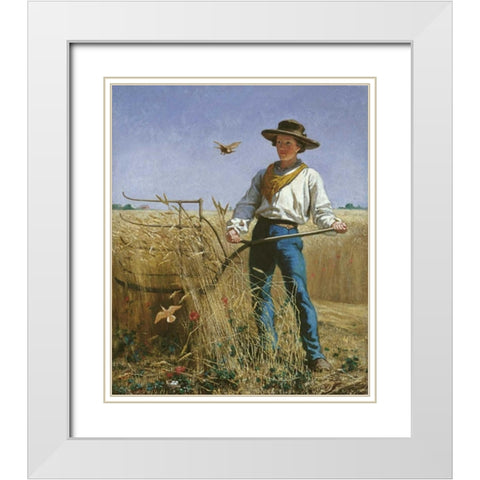 The Invasion White Modern Wood Framed Art Print with Double Matting by Mayer, Frank Blackwell