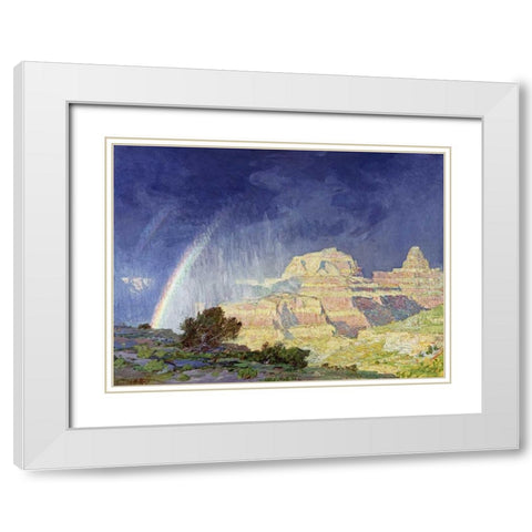 The Grand Canyon White Modern Wood Framed Art Print with Double Matting by Potthast, Edward Henry