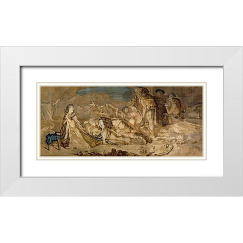 Prince Charles Edward Stuart White Modern Wood Framed Art Print with Double Matting by Verbeocken, H.