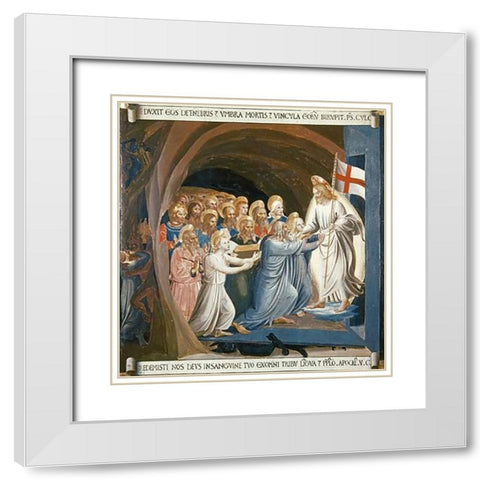 Museumist In Limbo White Modern Wood Framed Art Print with Double Matting by Angelico, Fra