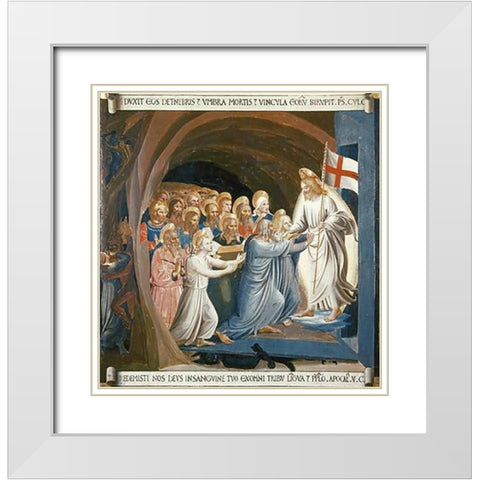 Museumist In Limbo White Modern Wood Framed Art Print with Double Matting by Angelico, Fra