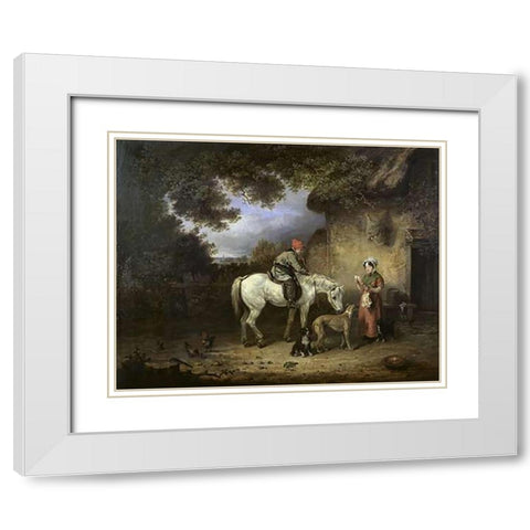 Vintaget Boy - Detail White Modern Wood Framed Art Print with Double Matting by Bristow, Edmund