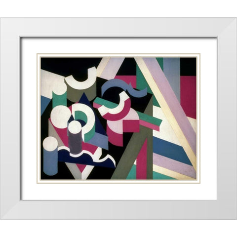 Peinture/Nature Morte White Modern Wood Framed Art Print with Double Matting by Bruce, Patrick Henry