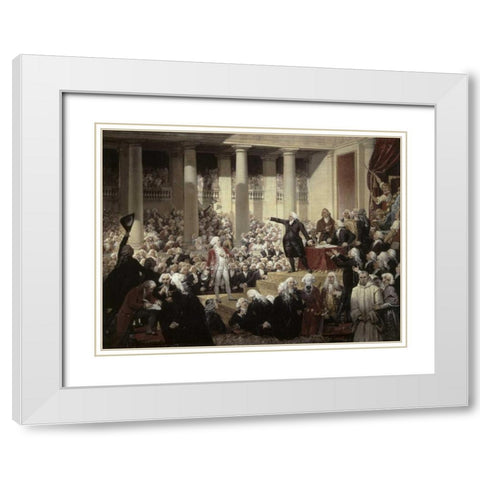 Mirabeau Devant Dreux-Brezemirabeau In Front of Dreux-Breze White Modern Wood Framed Art Print with Double Matting by Court, Joseph Desire