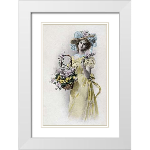 A Scene In Old Ireland White Modern Wood Framed Art Print with Double Matting by Ives, Currier and
