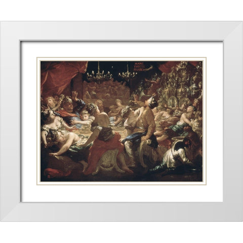 Balthazars Festival White Modern Wood Framed Art Print with Double Matting by Dandino, Pietro