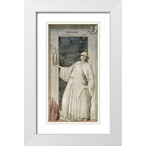 Infidelity White Modern Wood Framed Art Print with Double Matting by Giotto