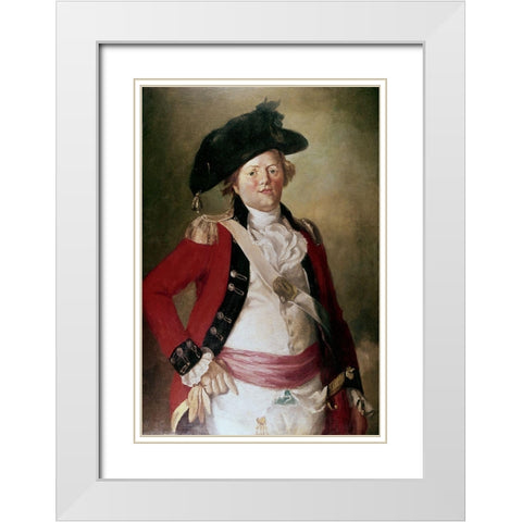 Officer White Modern Wood Framed Art Print with Double Matting by Gullager, Christian