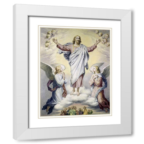 Ascension, The Hoffman White Modern Wood Framed Art Print with Double Matting by Hofmann, Heinrich