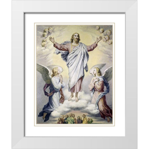Ascension, The Hoffman White Modern Wood Framed Art Print with Double Matting by Hofmann, Heinrich