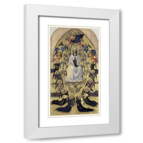Madonna of The Snow White Modern Wood Framed Art Print with Double Matting by Masolino da Panicale,