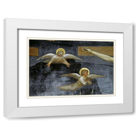 Crucifixion (Detail) White Modern Wood Framed Art Print with Double Matting by De Menabuoi, Giusto