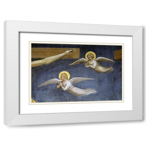 Crucifixion (Detail) White Modern Wood Framed Art Print with Double Matting by De Menabuoi, Giusto