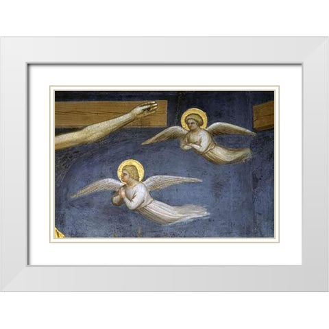 Crucifixion (Detail) White Modern Wood Framed Art Print with Double Matting by De Menabuoi, Giusto