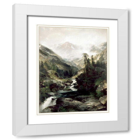 Mountain of The Holy Cross, Colorado White Modern Wood Framed Art Print with Double Matting by Moran, Thomas