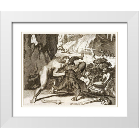 Patagonian Giants White Modern Wood Framed Art Print with Double Matting by Ogilby, John