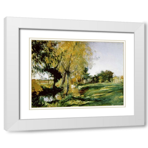 At Broadway White Modern Wood Framed Art Print with Double Matting by Sargent, John Singer