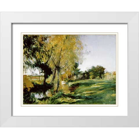 At Broadway White Modern Wood Framed Art Print with Double Matting by Sargent, John Singer