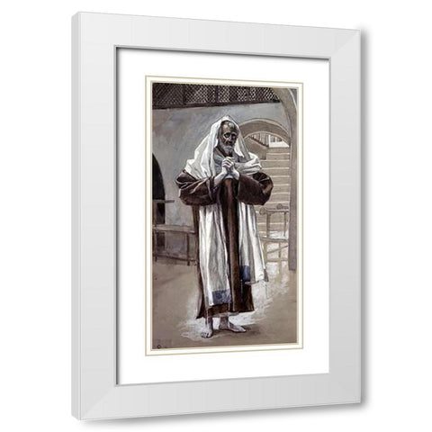 Andrew White Modern Wood Framed Art Print with Double Matting by Tissot, James