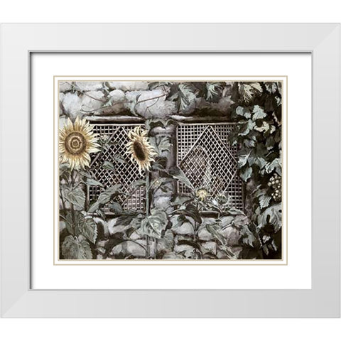 Behold! He Standeth Behind Our Wall White Modern Wood Framed Art Print with Double Matting by Tissot, James