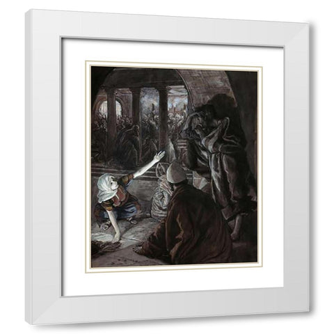 Lord Looked Upon Peter White Modern Wood Framed Art Print with Double Matting by Tissot, James