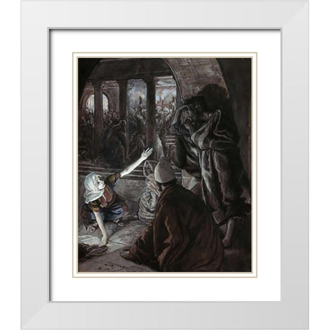 Lord Looked Upon Peter White Modern Wood Framed Art Print with Double Matting by Tissot, James