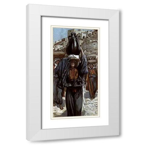 Martha White Modern Wood Framed Art Print with Double Matting by Tissot, James