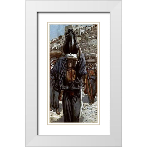 Martha White Modern Wood Framed Art Print with Double Matting by Tissot, James