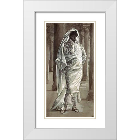 Thomas White Modern Wood Framed Art Print with Double Matting by Tissot, James