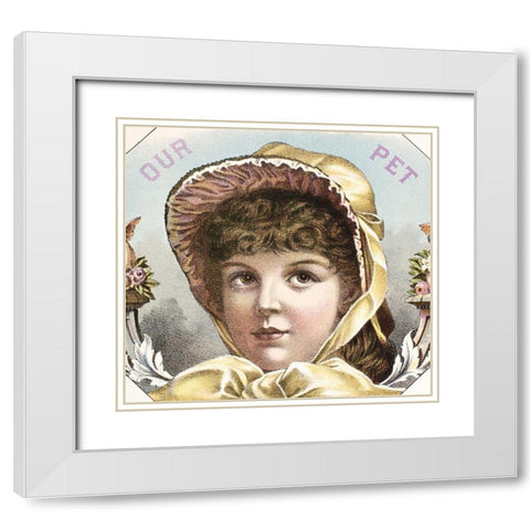 Our Pet White Modern Wood Framed Art Print with Double Matting by Unknown