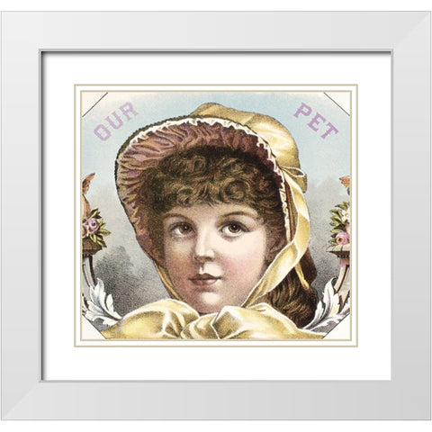 Our Pet White Modern Wood Framed Art Print with Double Matting by Unknown