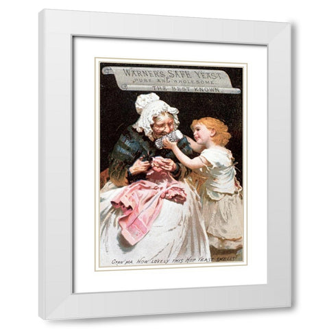 Warners Safe Yeast-Pure and Wholesome White Modern Wood Framed Art Print with Double Matting by Unknown