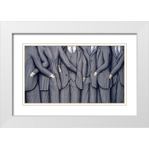 High Risk 1994 White Modern Wood Framed Art Print with Double Matting by Bertani, Ernesto