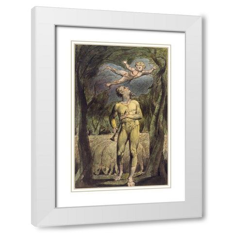 Songs of Innocence and of Experience White Modern Wood Framed Art Print with Double Matting by Blake, William