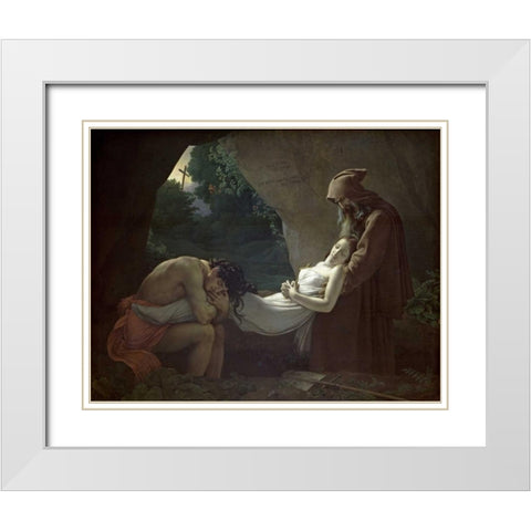Entombment of Atala White Modern Wood Framed Art Print with Double Matting by De Roucy-Trioson, Anne Girodet